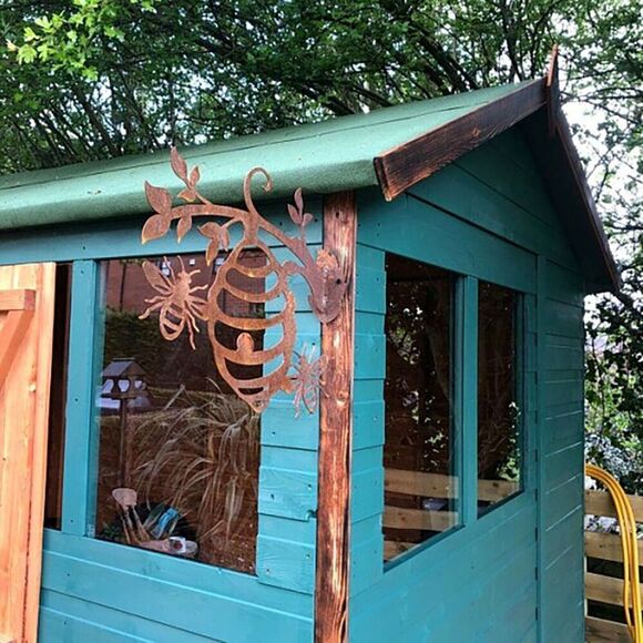 Metal Bee Hive Decoration, Garden Bee Hive Decoration, Fence Decoration - USA - Picture 6 of 9